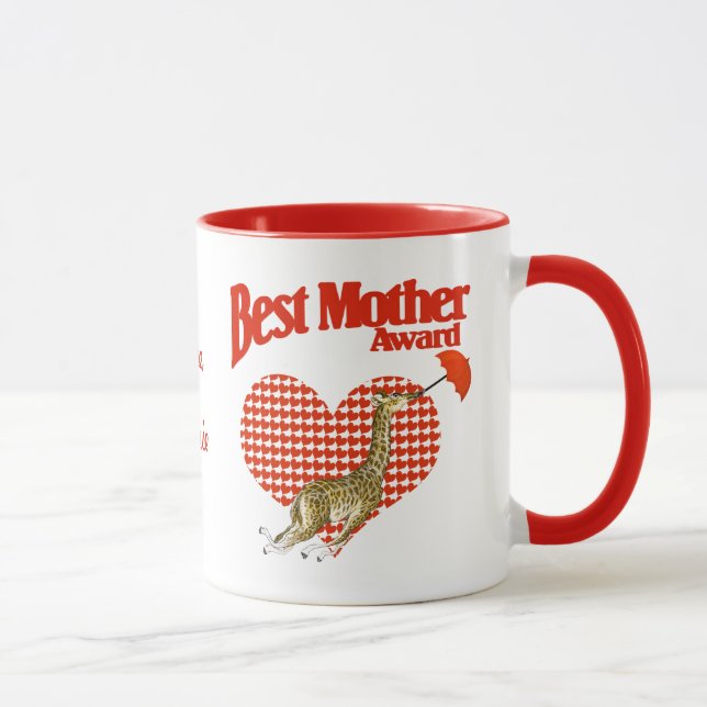 Taza Mejor Premio a la Madre Keepsake (Derecha)
