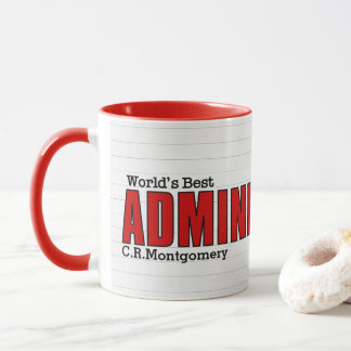 Taza Mejor Profesional Administrativo del Mundo en Curs