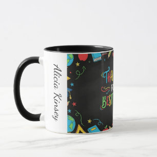 Taza Mejor Profesor Gracias Personalizado