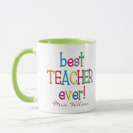 Taza Mejor Profesor Personalizado De La Historia