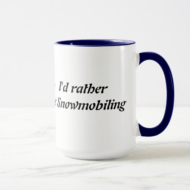 Taza Mejor que Esté en Motonieve (Derecha)