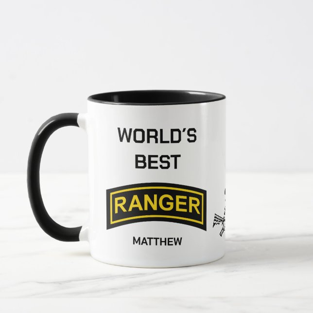 Taza Mejor Ranger del Mundo personalizado (Izquierda)