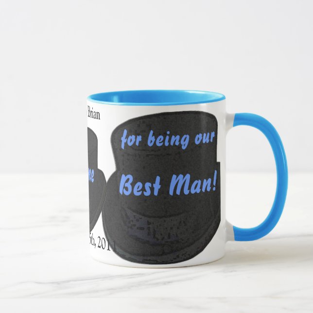 Taza Mejor regalo de agradecimiento de hombre - Plantil (Derecha)