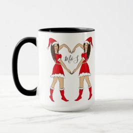 Taza Mejor regalo de amigo Dos chicas de morena