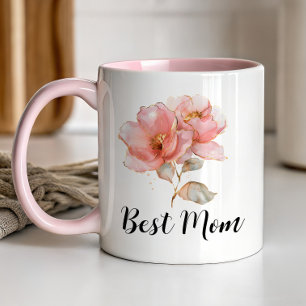 Taza Mejor regalo del Día de la Madre - Rosa Boho