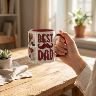 Taza Mejor regalo del Día del Padre con foto personaliz