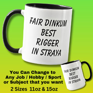 Taza Mejor RÍGER de Dinkum en Straya