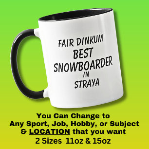 Taza Mejor SNOWBOARDER de verdad en Australia 