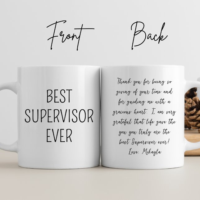 Taza Mejor Supervisor Supervisor Ever Manager Personali (Subido por el creador)
