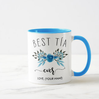 Taza MEJOR TÍA de todos (Su nombre) - Azul claro Bouque