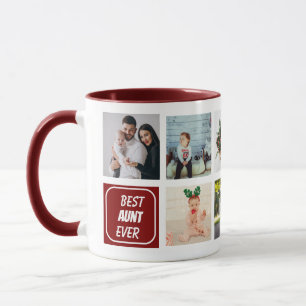 Taza Mejor Tía del Mundo 8 Foto Personalizada