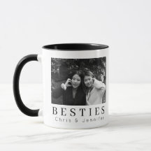 Mejores Amigas Amigos Personalizable Minimalista M