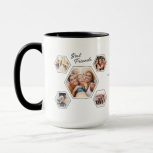Taza Mejores Amigos Diez‑Foto Nombres Personalizados y 