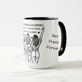 Taza Mejores Amigos Personalizados Para Siempre