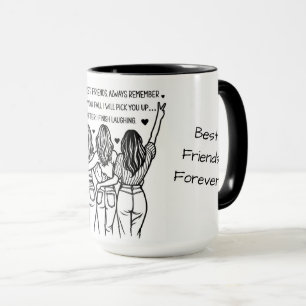 Taza Mejores Amigos Personalizados Para Siempre