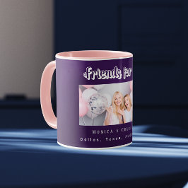 Taza Mejores nombres de fotos púrpura de Amigos