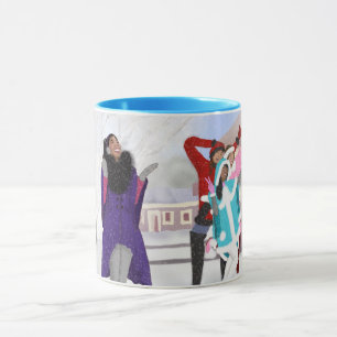 Taza Melanina en la nieve   Invierno   Chicas de moda  