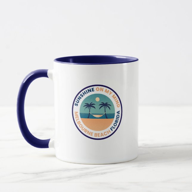 Taza Melbourne Beach Florida Coffee Mug (Izquierda)