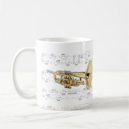 Taza - Mellophone que marcha con partitura