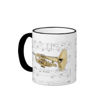 Taza - Mellophone que marcha con partitura