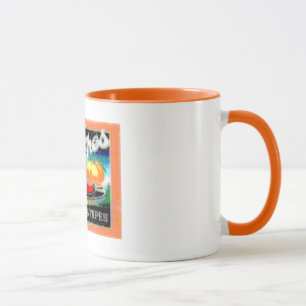 Taza Melocotones abstractos