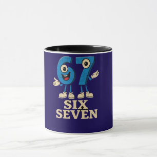 Taza meme divertido 6 7