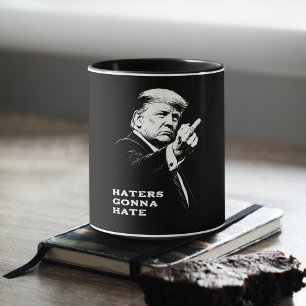 Taza Meme Divertido Dedo Medio Trump 2026