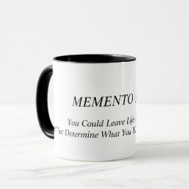 Taza Memento Mori. Pensar y decir con este mensaje