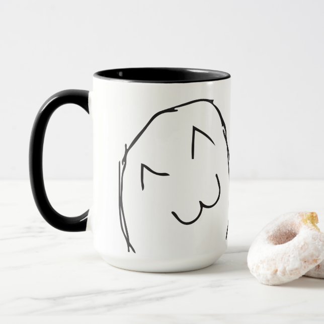 Taza Memes Troll LeMe DIVERTIDOS EDITABLES (Con donut)
