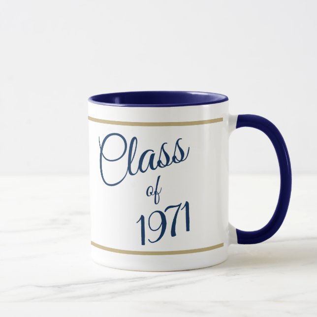 Taza ¡Memorable! Clase de 1971 Reunion Mug (Derecha)