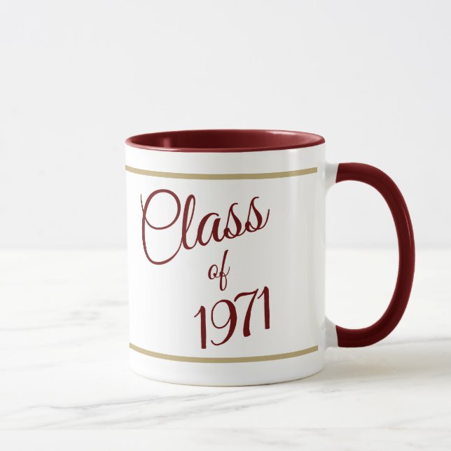Taza ¡Memorable! Clase de 1971 Reunion Mug (Derecha)
