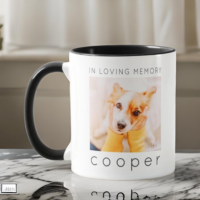 Taza Memorial mascota en la memoria amorosa Moda modern (Subido por el creador)