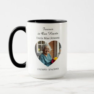 Taza Memorial sentimental de foto y poema