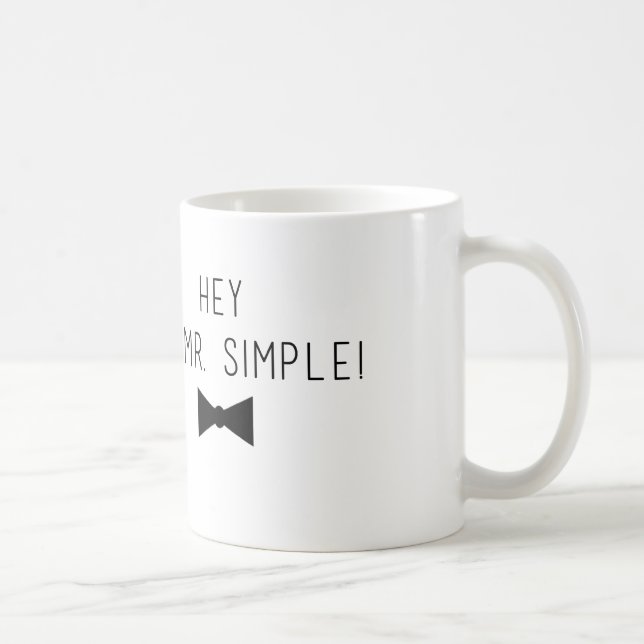 Taza menor estupenda de "Sr. Simple" (Derecha)