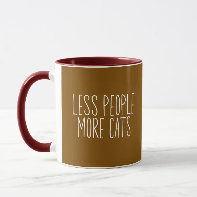 Taza Menos Gente Más Gatos (Izquierda)