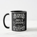 Taza Mens 13rd Birthday Gift For Kings Born In July<br><div class="desc">Mens 13rd Birthday Gift For Kings Born In July 2009 13 Years Old Gift. Perfect gift for your dad,  mom,  papa,  men,  women,  friend and family members on Thanksgiving Day,  Christmas Day,  Mothers Day,  Fathers Day,  4th of July,  1776 Independent day,  Veterans Day,  Halloween Day,  Patrick's Day</div>