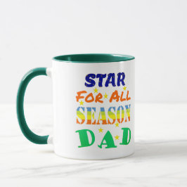 Taza Mensaje del Día del Padre de Star For All Season