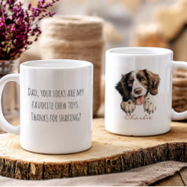 Taza Mensaje divertido de agradecimiento al perro para 