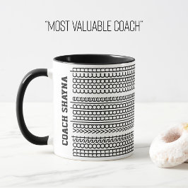 Taza Mensaje oculto Nombre personalizado Coach más vali