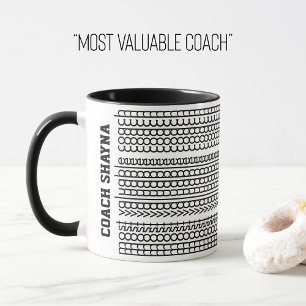 Taza Mensaje oculto Nombre personalizado Coach más vali