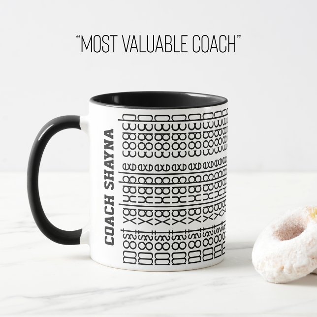 Taza Mensaje oculto Nombre personalizado Coach más vali (Subido por el creador)