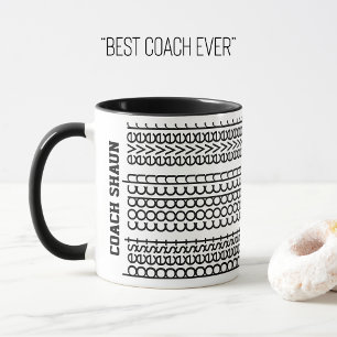 Taza Mensaje oculto Nombre personalizado Mejor entrenad