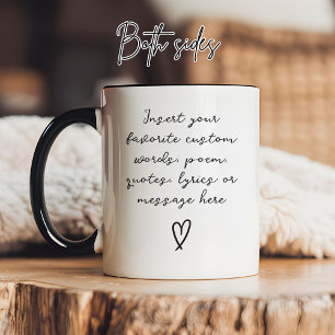 Taza Mensaje personalizado de graduación de cumpleaños 