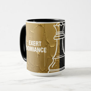 Taza Mentalidad de Reina de Ajedrez Emprendedora Ejerce