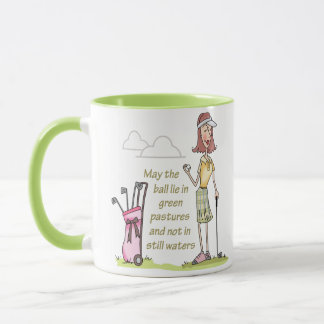 Taza Mentir en pasturas verdes