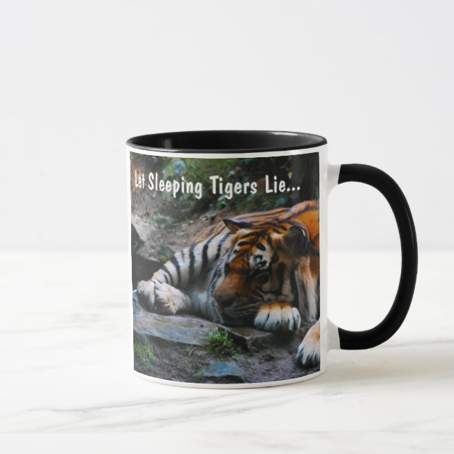 Taza Mentira dejada de los tigres el dormir (Derecha)