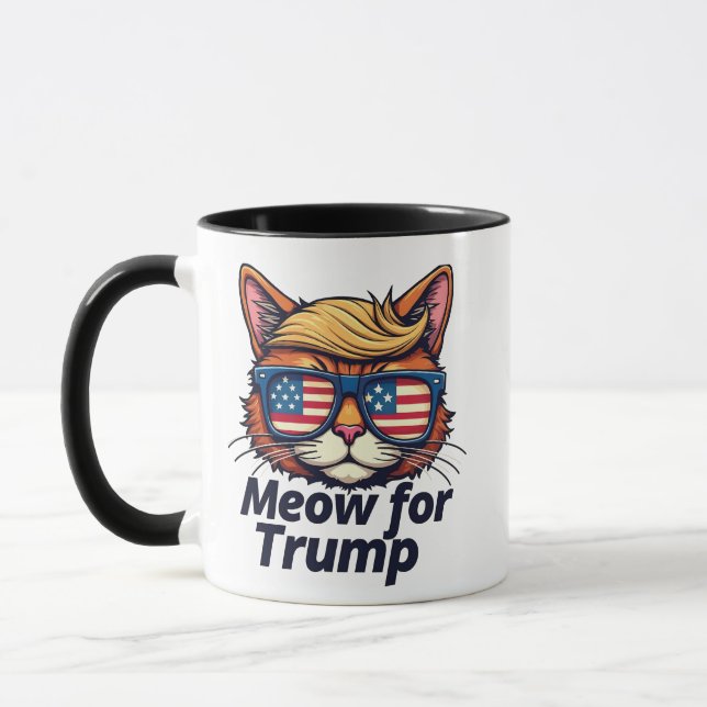 Taza Meong for Trump vuelve a hacer que los gatos sean  (Izquierda)