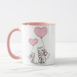 Taza Meow Love: El abrazo al gato lindo