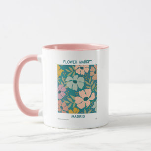 Taza Mercado de flores Madrid Imprimir