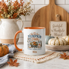 Taza Mercado de Granjeros de Parche de Calabaza Otoño